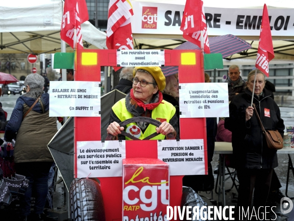 Mobilisation retraites CGT