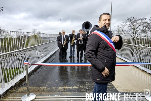 Inauguration de la passerelle entre Dugny et Le Bourget