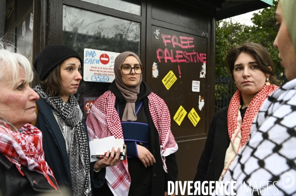 Conflit Israelo Palestinien. Manifestation  Gaza stop génocide  , à Paris. Israel-Gaza conflict.