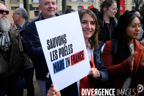 Manifestation des salariés du groupe Seb