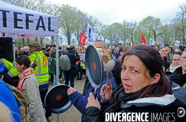 Manifestation des salariés du groupe Seb