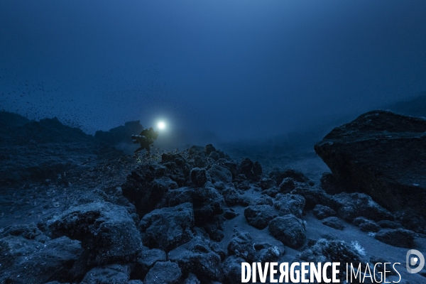 Hundred meters below the Stromboli