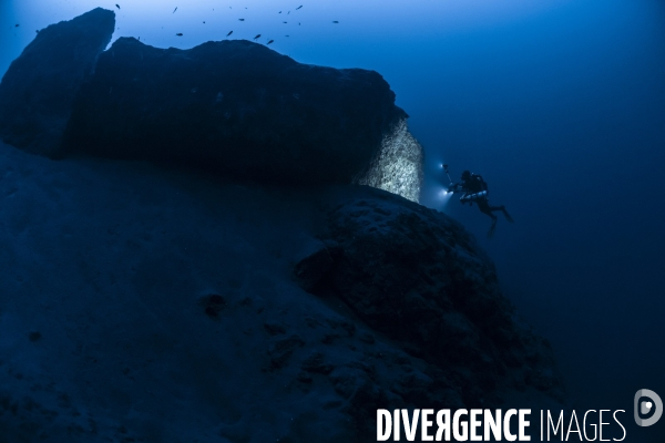 Hundred meters below the Stromboli