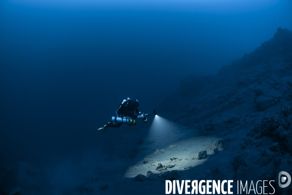 Hundred meters below the Stromboli