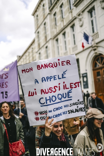 Manifestation dans l education nationale pour les salaires et contre les nouvelles mesures du choc des savoirs