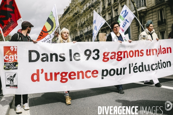 Manifestation dans l education nationale pour les salaires et contre les nouvelles mesures du choc des savoirs