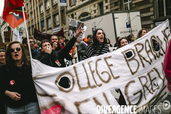 Manifestation dans l education nationale pour les salaires et contre les nouvelles mesures du choc des savoirs