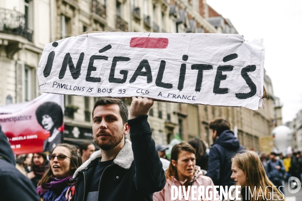 Manifestation dans l education nationale pour les salaires et contre les nouvelles mesures du choc des savoirs