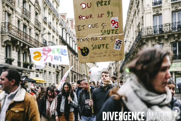 Manifestation dans l education nationale pour les salaires et contre les nouvelles mesures du choc des savoirs
