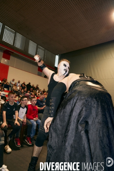 World Catch League, ligue professionnelle de catch sportif. Complexe des sports de Charleroi (Belgium) 