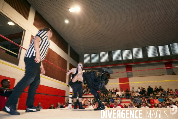 World Catch League, ligue professionnelle de catch sportif. Complexe des sports de Charleroi (Belgium) 
