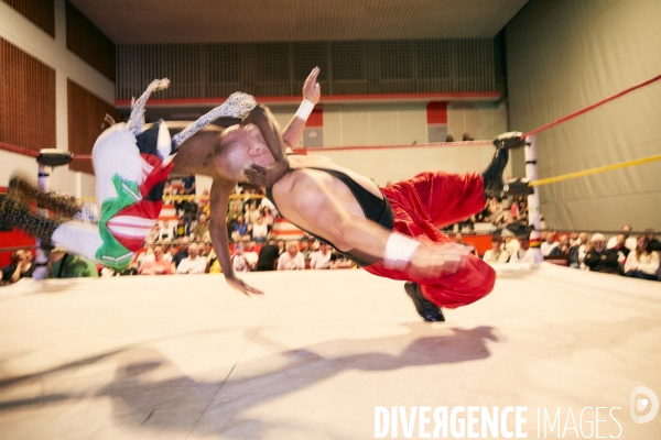 World Catch League, ligue professionnelle de catch sportif. Complexe des sports de Charleroi (Belgium) 