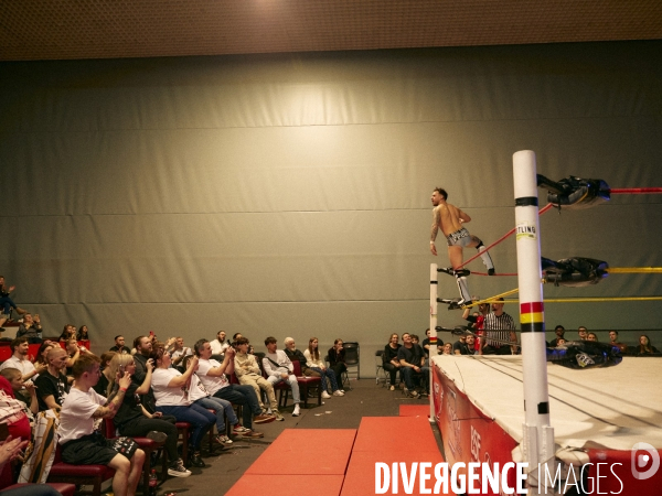 World Catch League, ligue professionnelle de catch sportif. Complexe des sports de Charleroi (Belgium) 