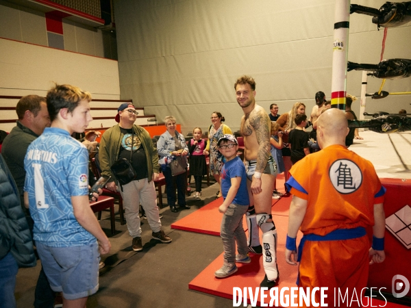 World Catch League, ligue professionnelle de catch sportif. Complexe des sports de Charleroi (Belgium) 