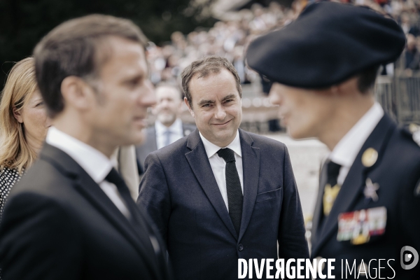 E. Macron, nécropole nationale des Glières