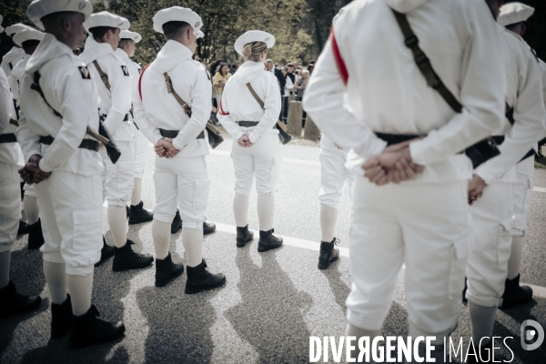 E. Macron, nécropole nationale des Glières