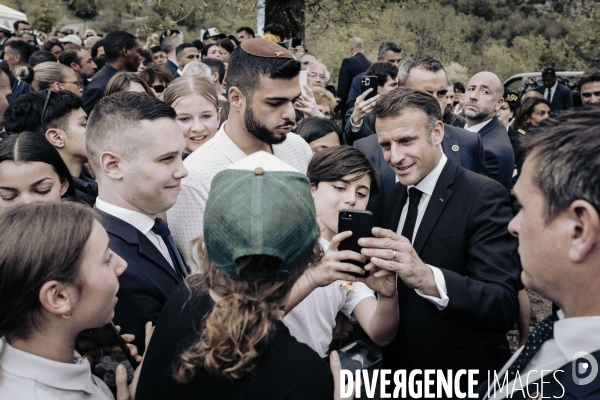 E. Macron, Maison d’Izieu