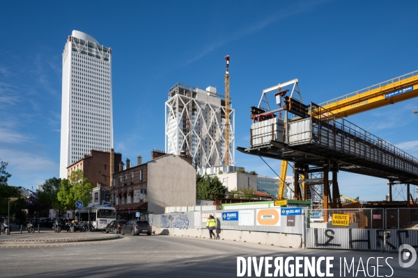 Chantier de la tour Pleyel et de la Tour Maestro