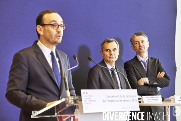 Conference presse ouverture declaration impôts en ligne