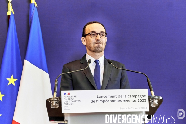 Conference presse ouverture declaration impôts en ligne