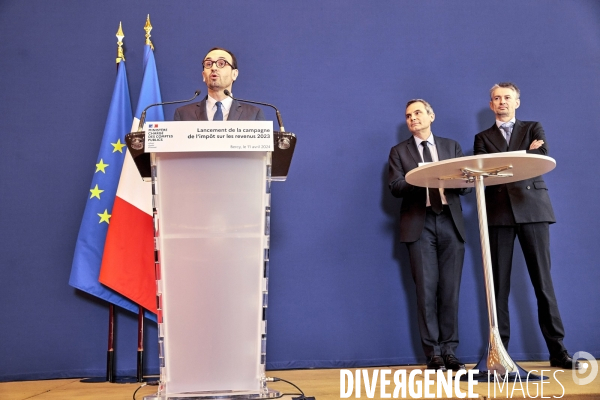 Conference presse ouverture declaration impôts en ligne