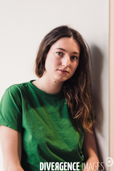 Montreuil, France. 29 mars 2024. Portrait de Camille Etienne, militante écologiste française.