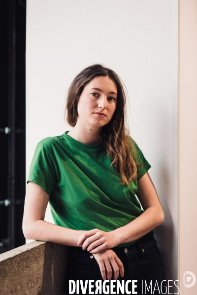 Montreuil, France. 29 mars 2024. Portrait de Camille Etienne, militante écologiste française.