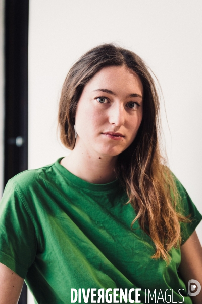 Montreuil, France. 29 mars 2024. Portrait de Camille Etienne, militante écologiste française.
