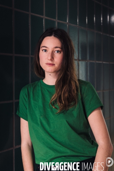 Montreuil, France. 29 mars 2024. Portrait de Camille Etienne, militante écologiste française.