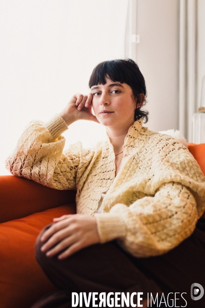 Paris, France. 9 février 2024. Portrait de Pauline de Tarragon (Pi Ja Ma).