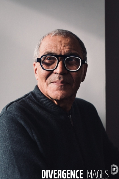 Paris, France. 14 février 2024. Portrait d Ahmed Madani, auteur et metteur en scène.