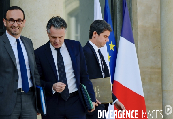 Thomas Cazenave, Christophe Béchu, Gabriel Attal  