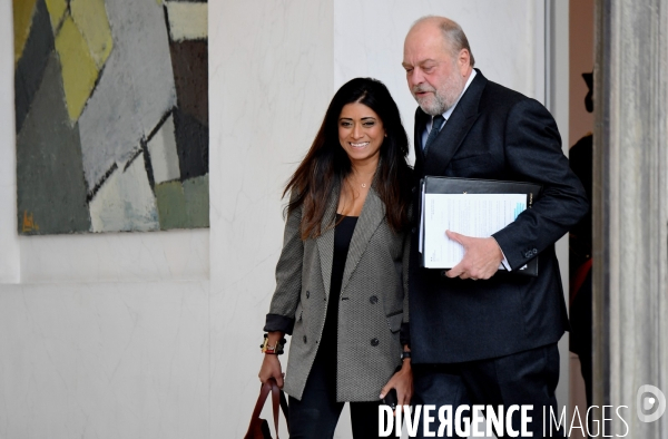 Prisca Thevenot avec Éric Dupond Moretti