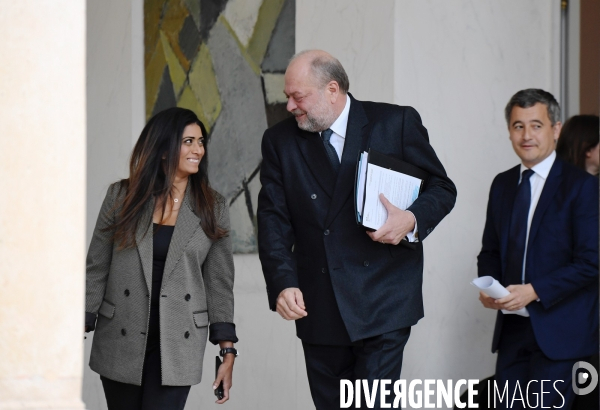 Prisca Thevenot avec Éric Dupond Moretti