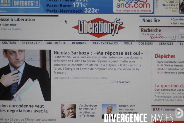 Nicolas Sarkozy se declare candidat a la presidentielle de 2007
