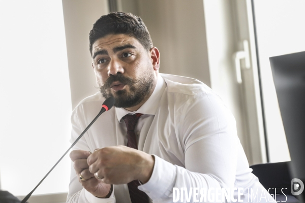 Guillaume Kasbarian lors de la remise du rapport de David Amiel sur le logement des agents publics