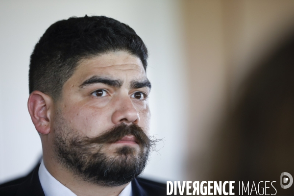 Guillaume Kasbarian lors de la remise du rapport de David Amiel sur le logement des agents publics