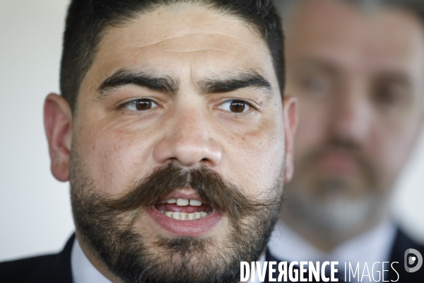 Guillaume Kasbarian lors de la remise du rapport de David Amiel sur le logement des agents publics