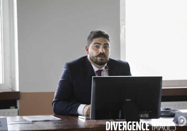 Guillaume Kasbarian lors de la remise du rapport de David Amiel sur le logement des agents publics