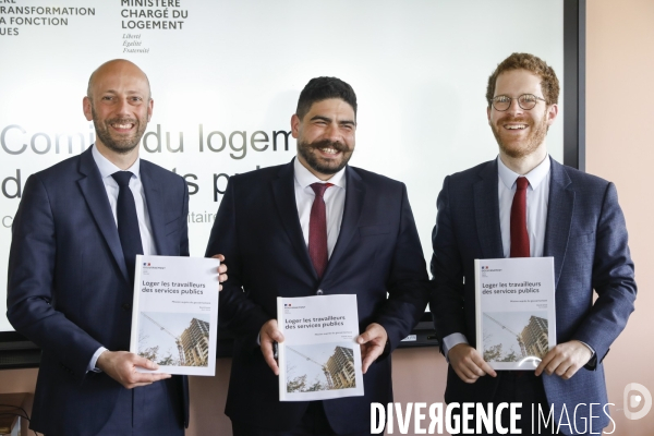 Guillaume Kasbarian et Stanislas Guerini, Remise du rapport de David Amiel sur le logement des agents publics