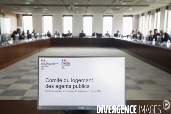 Guillaume Kasbarian et Stanislas Guerini, Remise du rapport de David Amiel sur le logement des agents publics