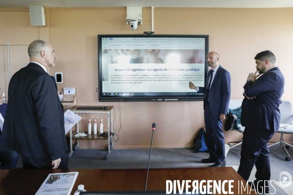 Guillaume Kasbarian et Stanislas Guerini, Remise du rapport de David Amiel sur le logement des agents publics