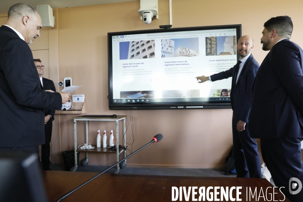Guillaume Kasbarian et Stanislas Guerini, Remise du rapport de David Amiel sur le logement des agents publics