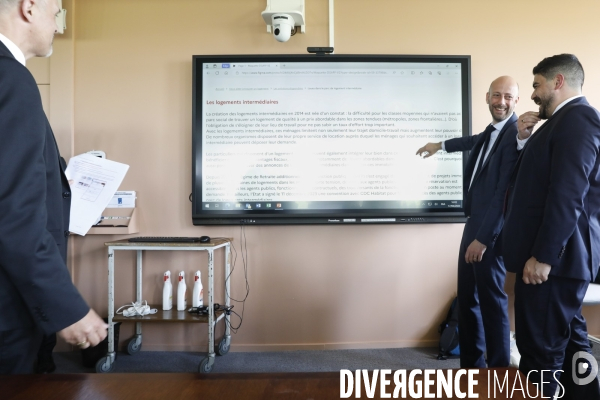 Guillaume Kasbarian et Stanislas Guerini, Remise du rapport de David Amiel sur le logement des agents publics