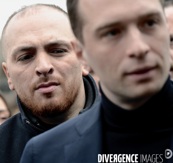 Élections européennes / Jordan Bardella avec Matthieu Valet