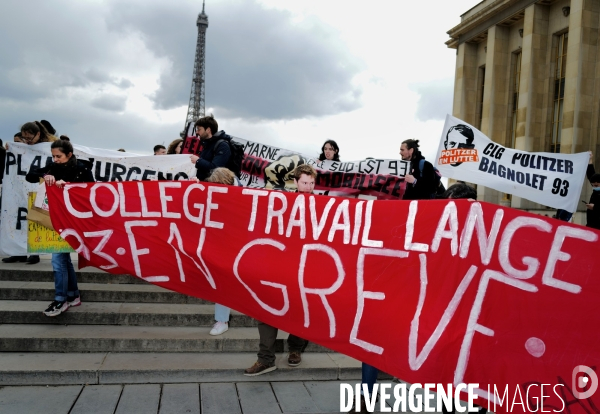 Mobilisation des enseignants de Seine Saint Denis