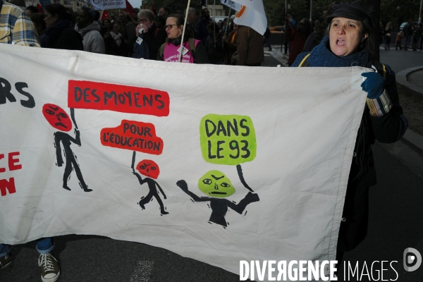 Mobilisation des enseignants de Seine Saint Denis