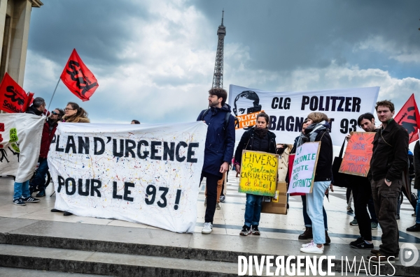 Les enseignants de Seine-Saint-Denis manifestent.