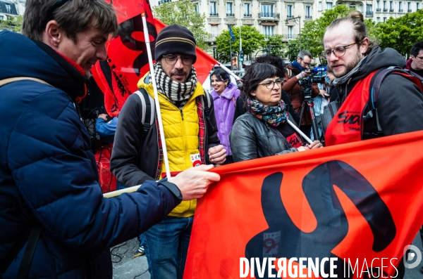 Les enseignants de Seine-Saint-Denis manifestent.