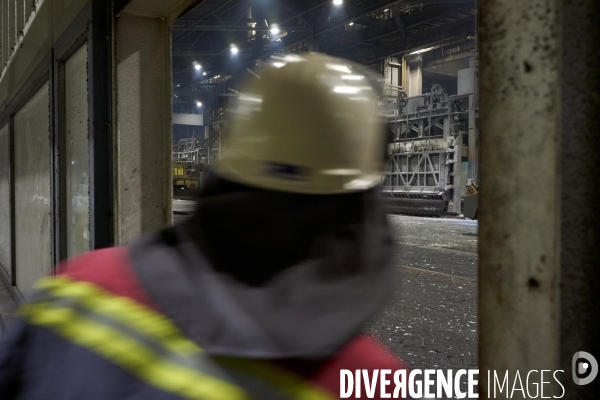 La fonderie Aluminium Dunkerque, à Loon-Plage, le 11 mars 2024. Plus grande fonderie d’aluminium d’Europe et premier consommateur électrique français.